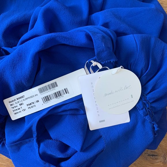 DOROTHEE SCHUMACHER | Summer 2013 Gathered Blue Flutter Dress - Picture 10 of 12